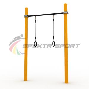 Купить Турник классический для занятий Воркаут с кольцами SP WRK-07 + Rings_76mm в Черепанове 