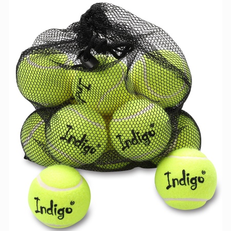 Купить Мяч для большого тенниса Indigo (12 шт в сетке) начальный уровень в Черепанове 