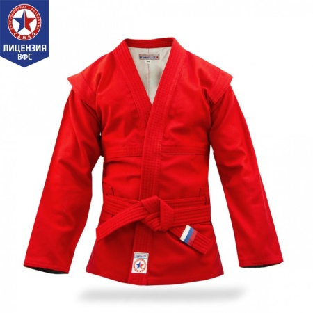 Купить Куртка для самбо "Атака" ВФС (подкладка, пояс)  р 36-48 в Черепанове 