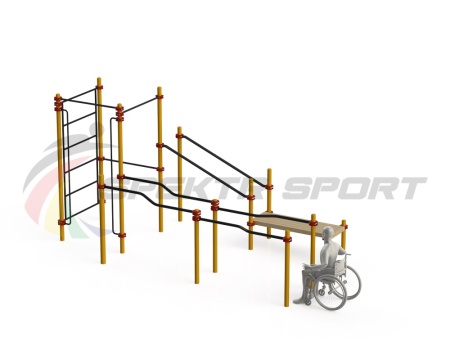 Купить Спортивный комплекс для инвалидов-колясочников WRK-D16_76mm в Черепанове 